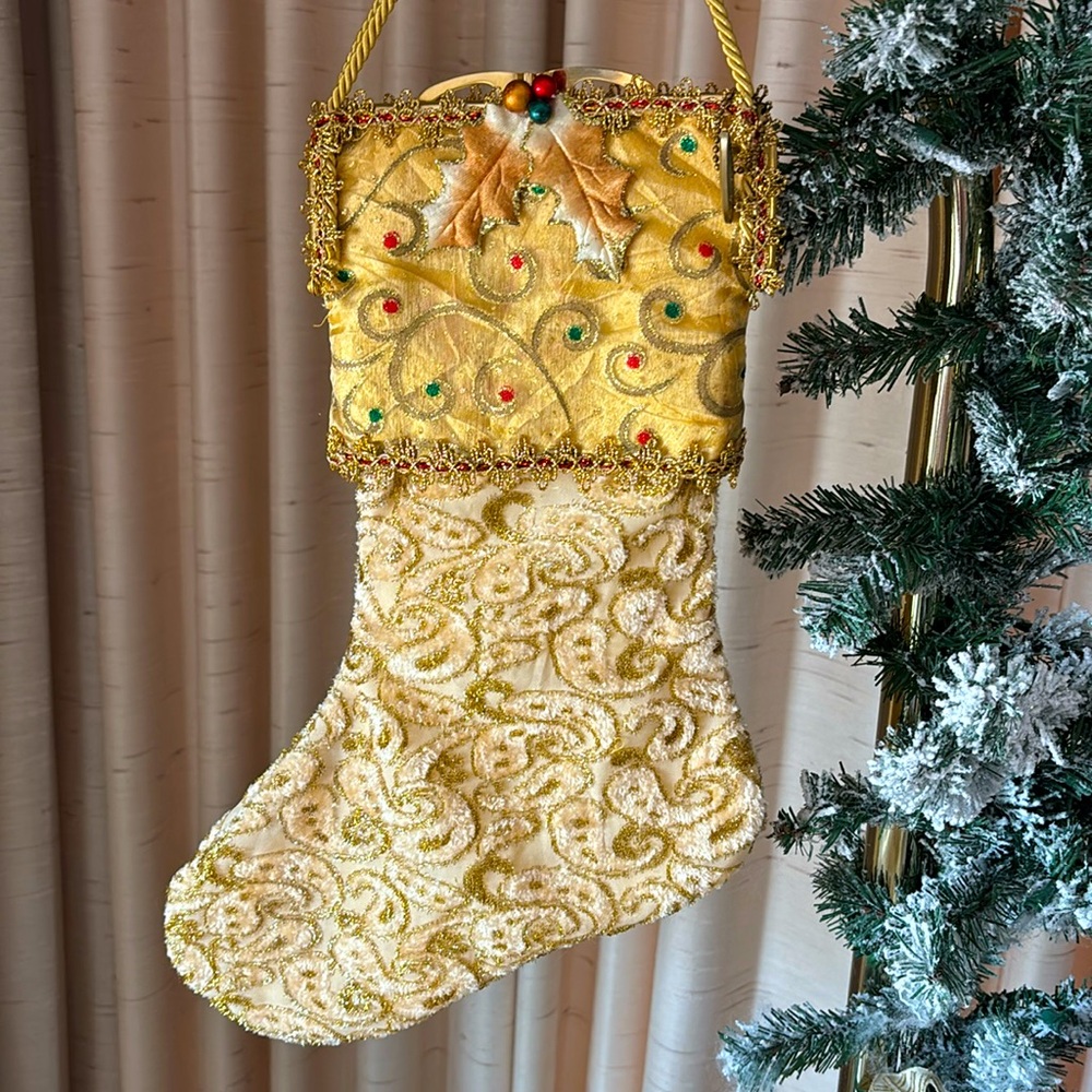 Mary Frances Christmas Stocking handbag.  A must for Christmas lovers!